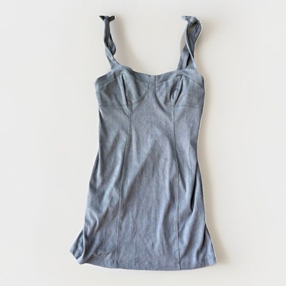 Intimately Free People Gray Mini Dress Size S - Picture 1 of 7